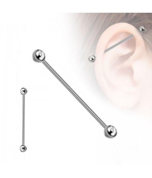 316L Stainless Steel Personalized Industrial Barbell Bar Piercing Jewelry Wholesale