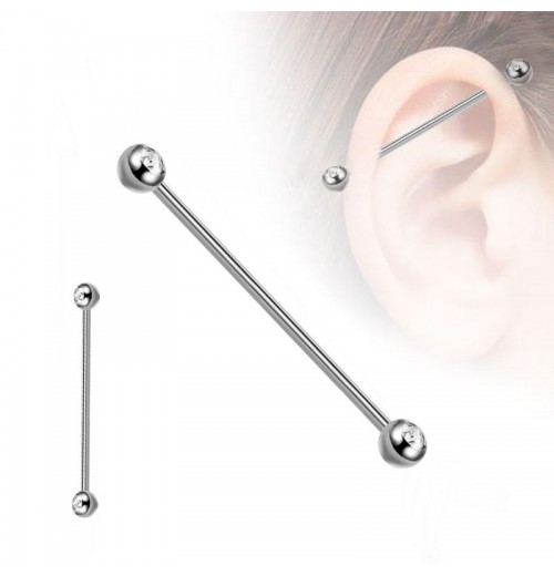 316L Stainless Steel Personalized Industrial Barbell Bar Piercing Jewelry Wholesale