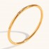 High End Minimal Wedding Ring 316L Stainless Steel Ring 18k Gold PVD Plating Finger Rings Band Wholesale for Women Jewelry