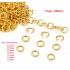 Factory Directly Wholesale Price 14k 18k Solid Gold stainless steel Metal Open Jump Rings For jewelry Making